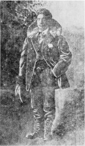 Teofilo Petriella, circa 1907, dressed for the Minnesota winter.